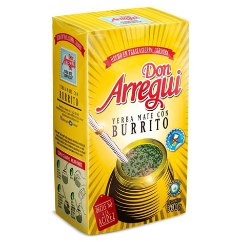 DON ARREGUI YERBA C/BURRITO X500GR