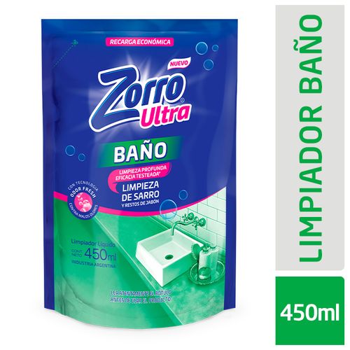 ZORRO LIMPIADOR BAÑO D/P X450ML