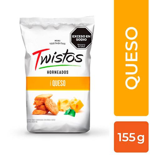 TWISTOS MINITOSTADAS QUESO X155G