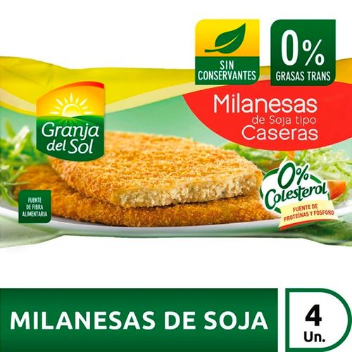 GRANJA DEL SOL MILANESA SOJA CASERA X 660GS