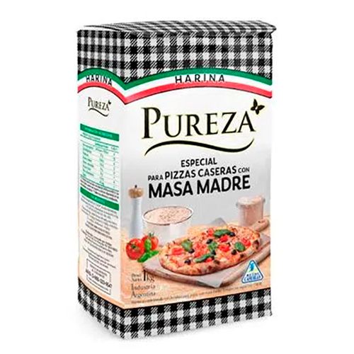 PUREZA HARINA ESP PIZZA CAS C/MASA MADRE X1KG