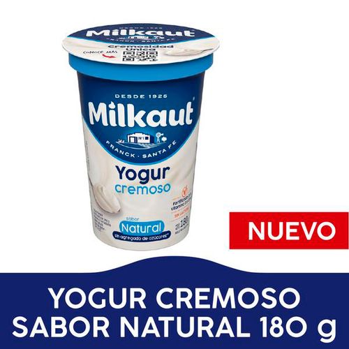 MILKAUT YOGUR NATURAL X180G