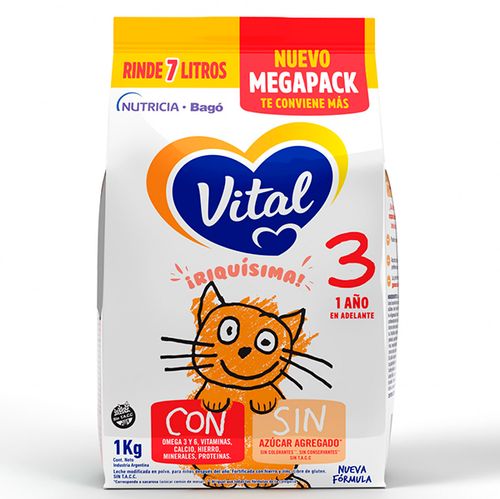 VITAL 3 LECHE POUCH X1KG