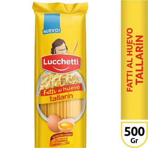 LUCCHETTI FIDEO TALLARIN HUEVO X500GR