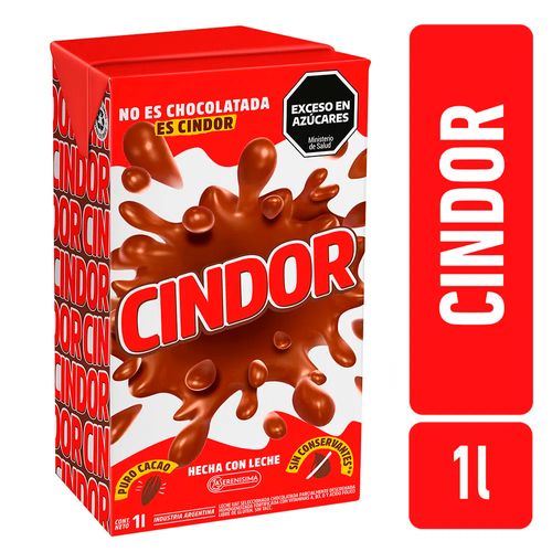 CINDOR LECHE CHOCOL. C/SELLOS X1L