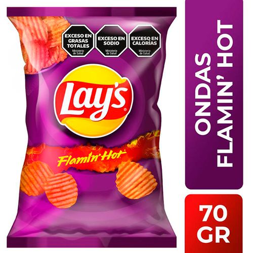 LAYS FLAM.HOT PAPAS FRITAS X70G