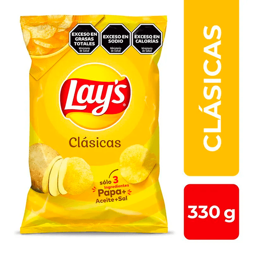 LAYS SNACKS PAPAS CLASICAS X330G