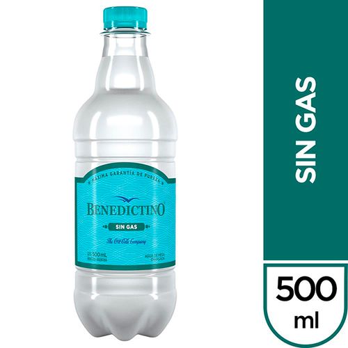 BENEDICTINO AGUA S/GAS X500CC