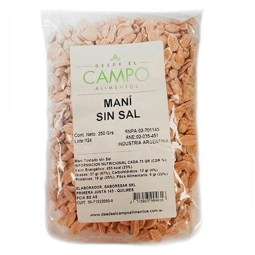 DEC MANI SIN SAL X250G