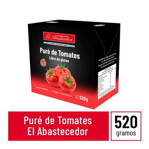 EL ABASTECEDOR PURE DE TOMATE X520GR