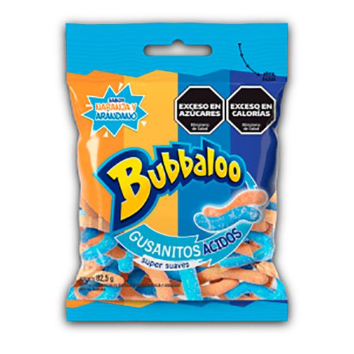 BUBBALOO GUSANITOS ACIDOS X82.5GR