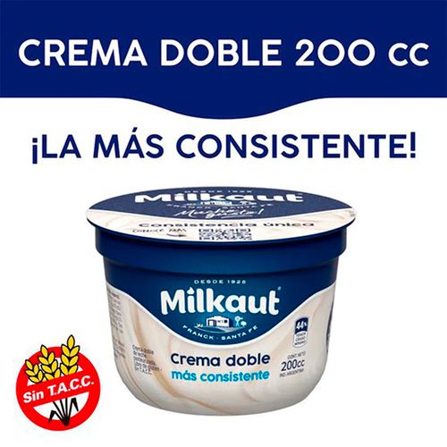 MILKAUT CREMA LECHE S.PAST X 200CC