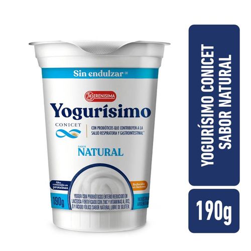 YOGURISIMO YOG NAT S/ENDULZ X190G