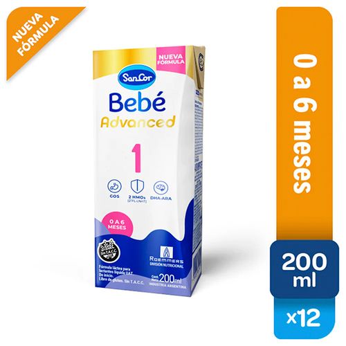 SANCOR BEBE 1 ADV.LECHE X200ML