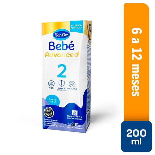 SANCOR BEBE 2 ADVANCED X200ML