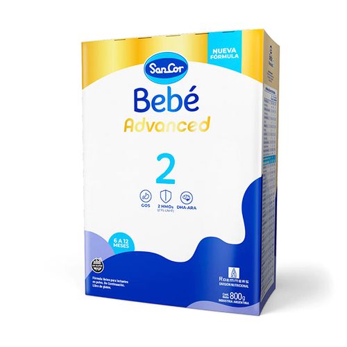 SANCOR BEBE 2 ADV.LECHE PVO. X800G