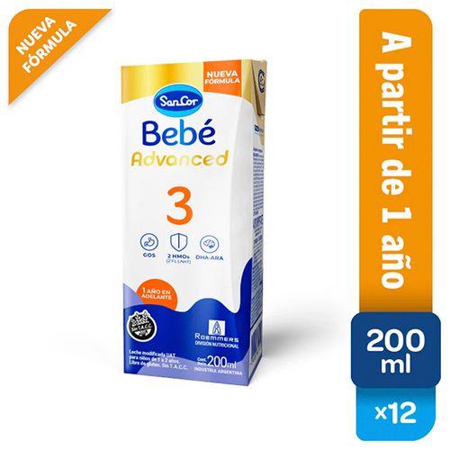 SANCOR BEBE 3 ADV.LECHE X200ML