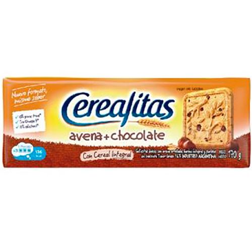 CEREALITAS AVENA CHOCO X170GR