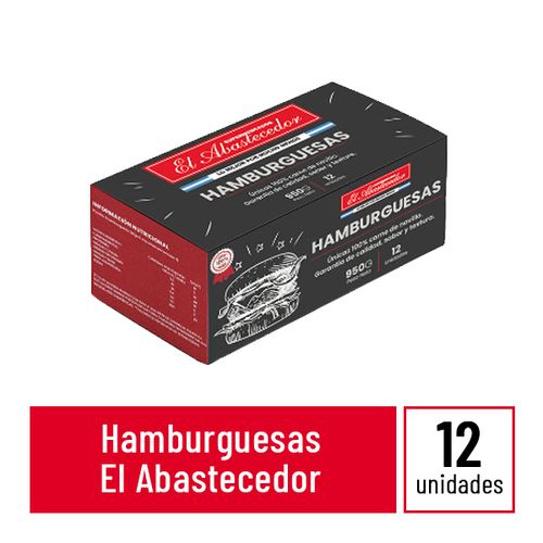 EL ABAST HAMB 100%NOVILLO 12UX950G