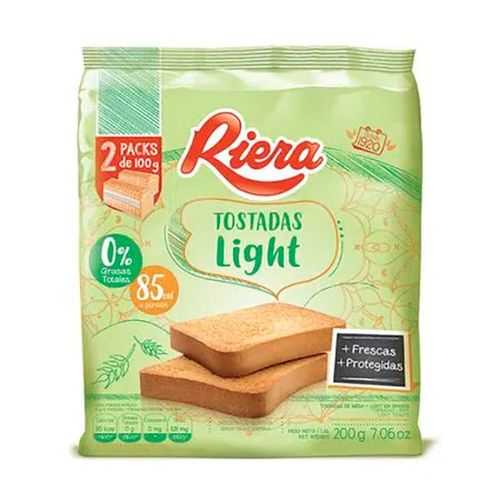 RIERA TOSTADAS LIGHT 0% X200GR